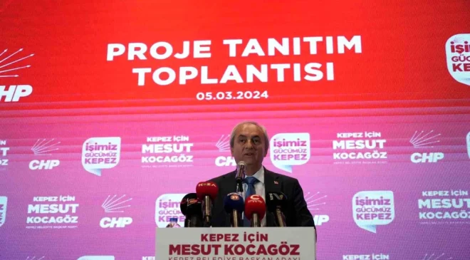 CHP Kepez Belediye Başkan Adayı Mesut Kocagöz, 107 projesini tanıttı